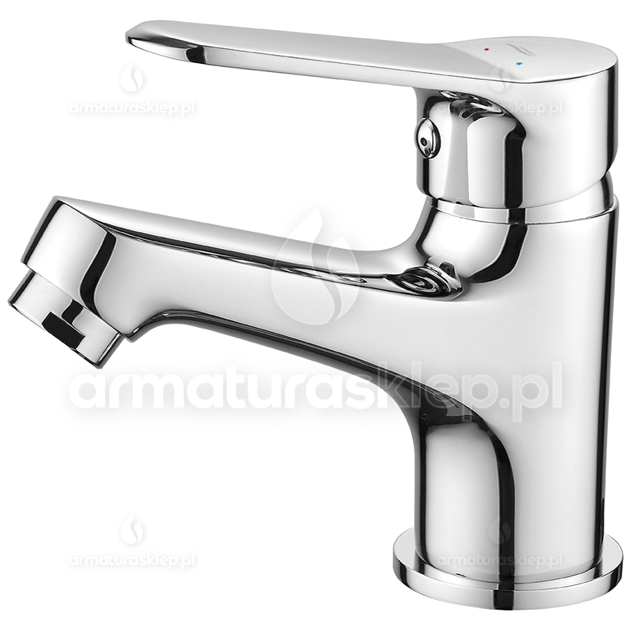 BATERIA umywalkowa stojąca ATEZ z korkiem BTK_022D