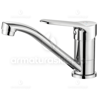 BATERIA umywalkowa stojąca ATEZ z ruchomą wylewką BTK_026D