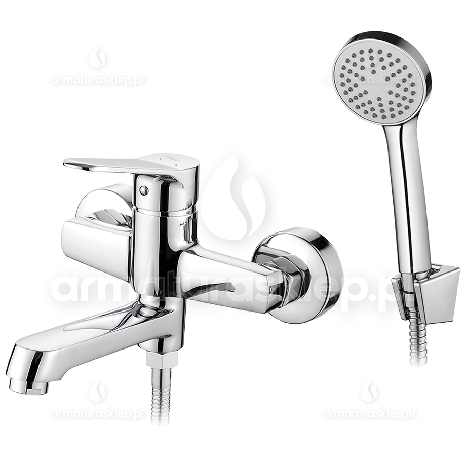 BATERIA wannowa ATEZ z zestawem natryskowym BTK_011D