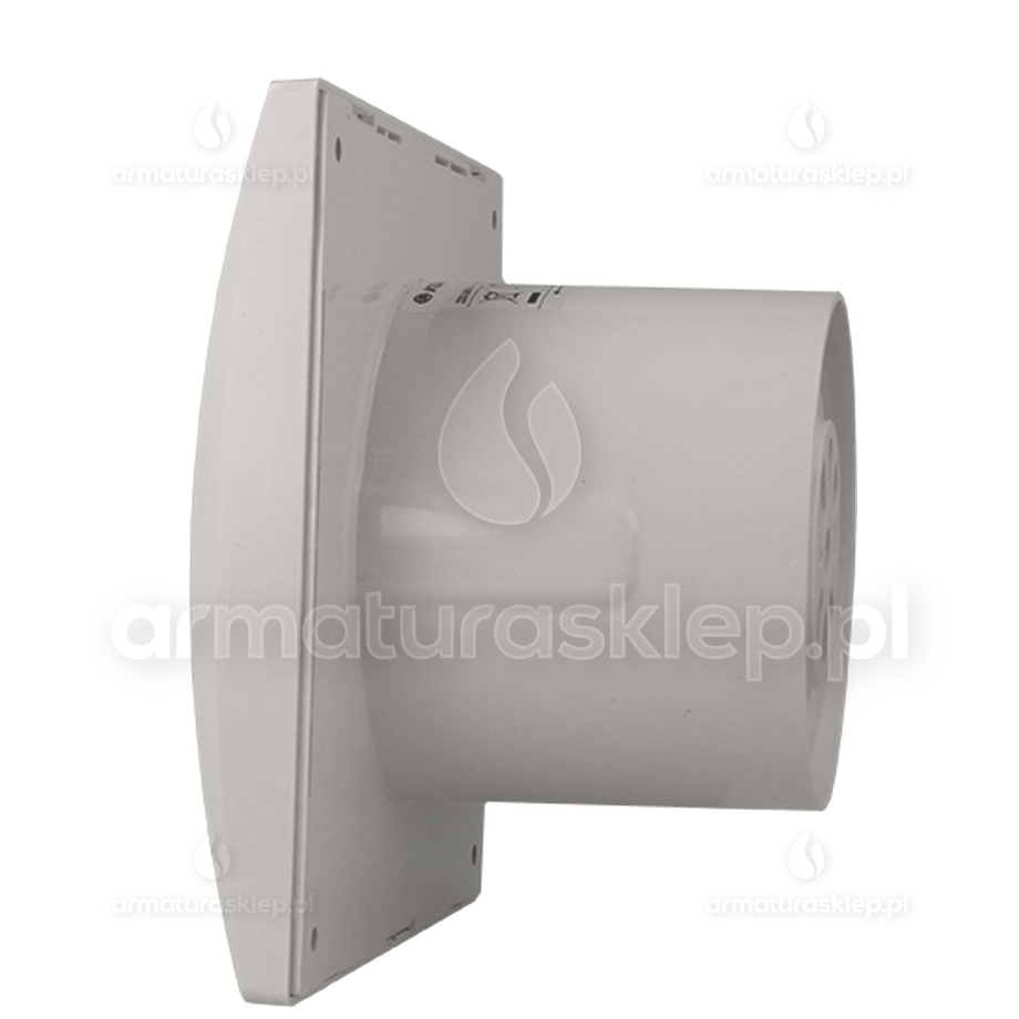 Vents ECHO wentylator osiowy fi 100mm CICHY Z TIMEREM I HIGROSTATEM biały D100QH