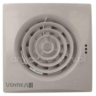 Vents ECHO wentylator osiowy fi 100mm CICHY Z TIMEREM I HIGROSTATEM biały D100QH