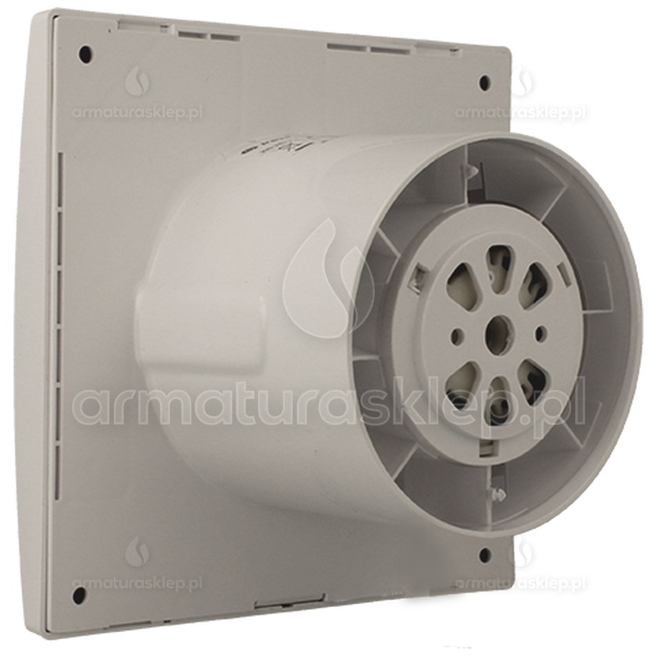 Vents ECHO wentylator osiowy fi 100mm CICHY Z TIMEREM I HIGROSTATEM biały D100QH