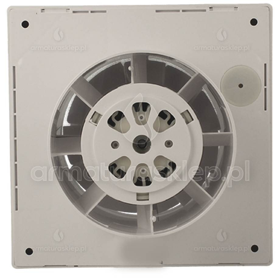 Vents ECHO wentylator osiowy fi 100mm CICHY Z TIMEREM I HIGROSTATEM biały D100QH