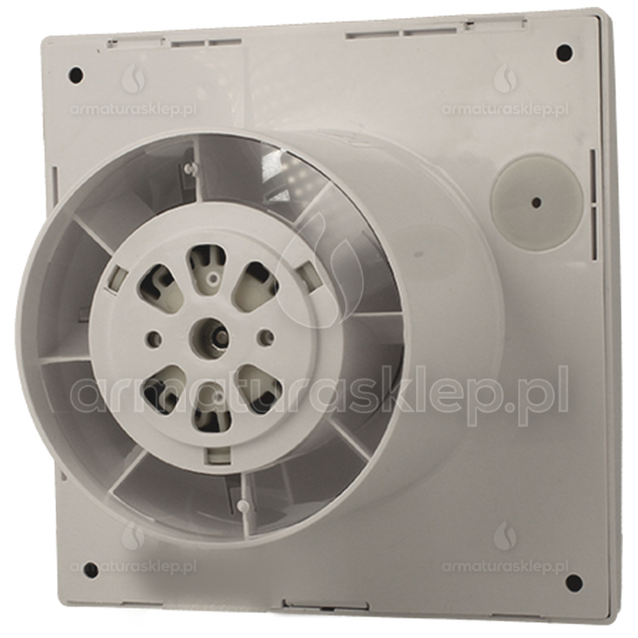 Vents ECHO wentylator osiowy fi 100mm CICHY Z TIMEREM I HIGROSTATEM biały D100QH