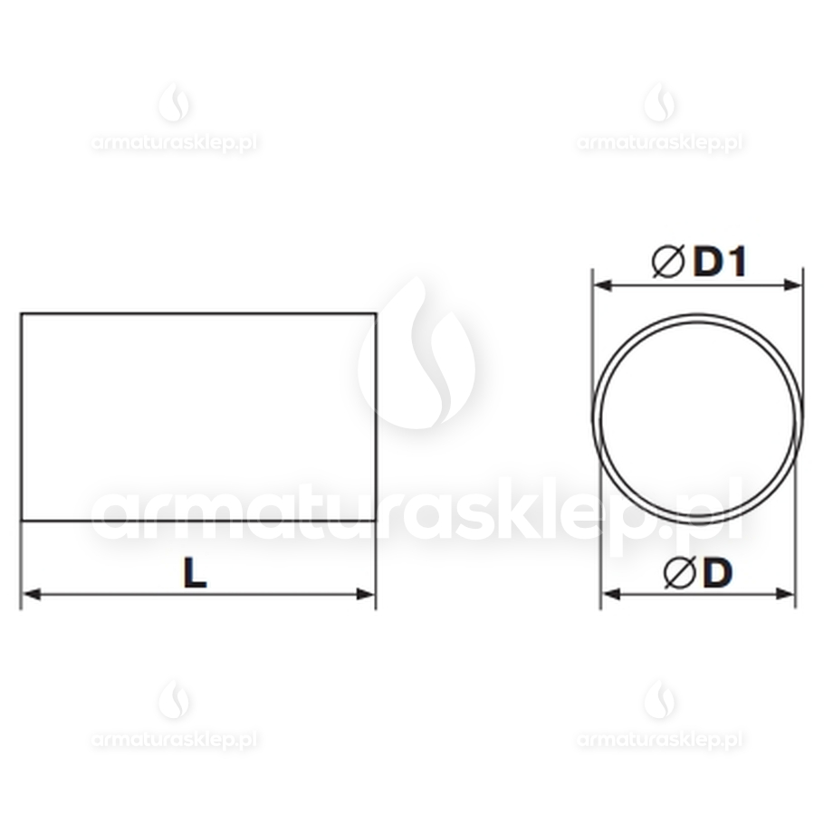 Vents kanał wentylacyjny okrągły fi 100mm dł. 1,0mb biały rura KO100-1