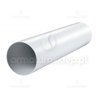 Vents kanał wentylacyjny okrągły fi 100mm dł. 1,0mb biały rura KO100-1