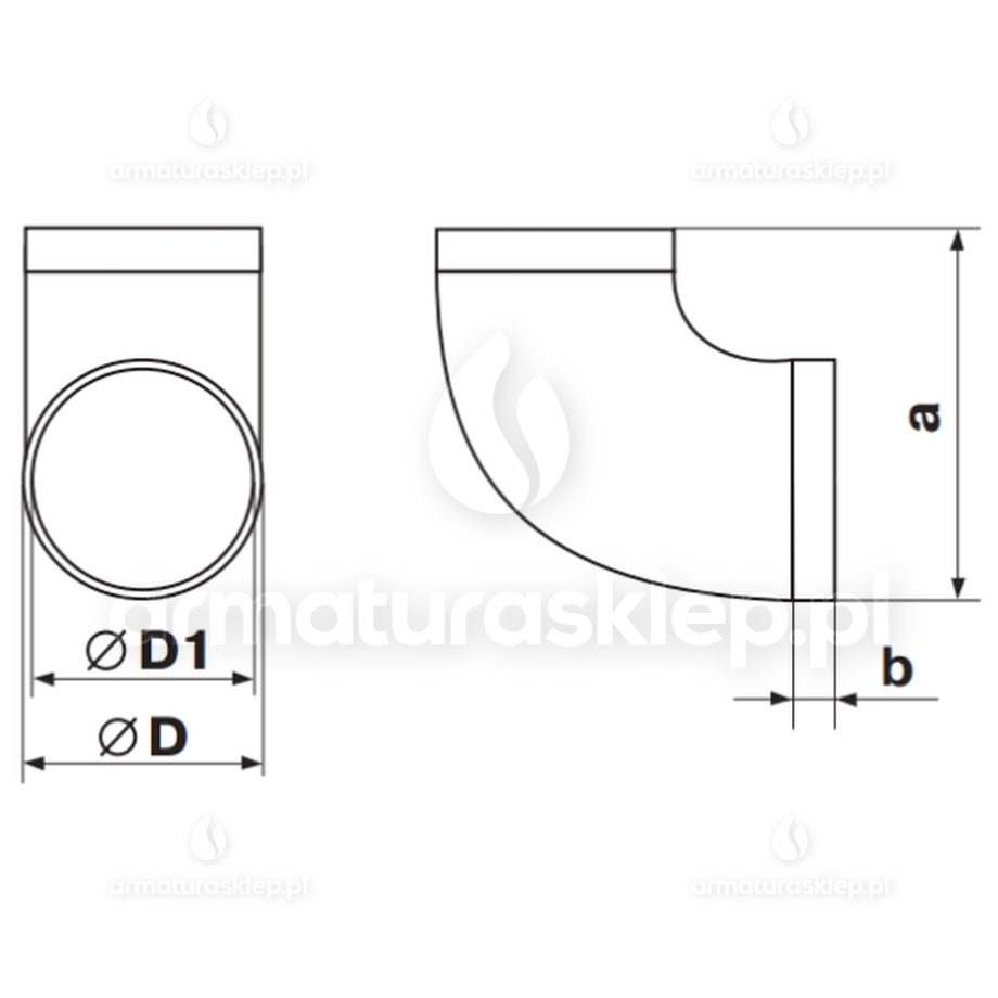 Vents kolano okrągłe fi 100mm 90 stopni białe KO100-90