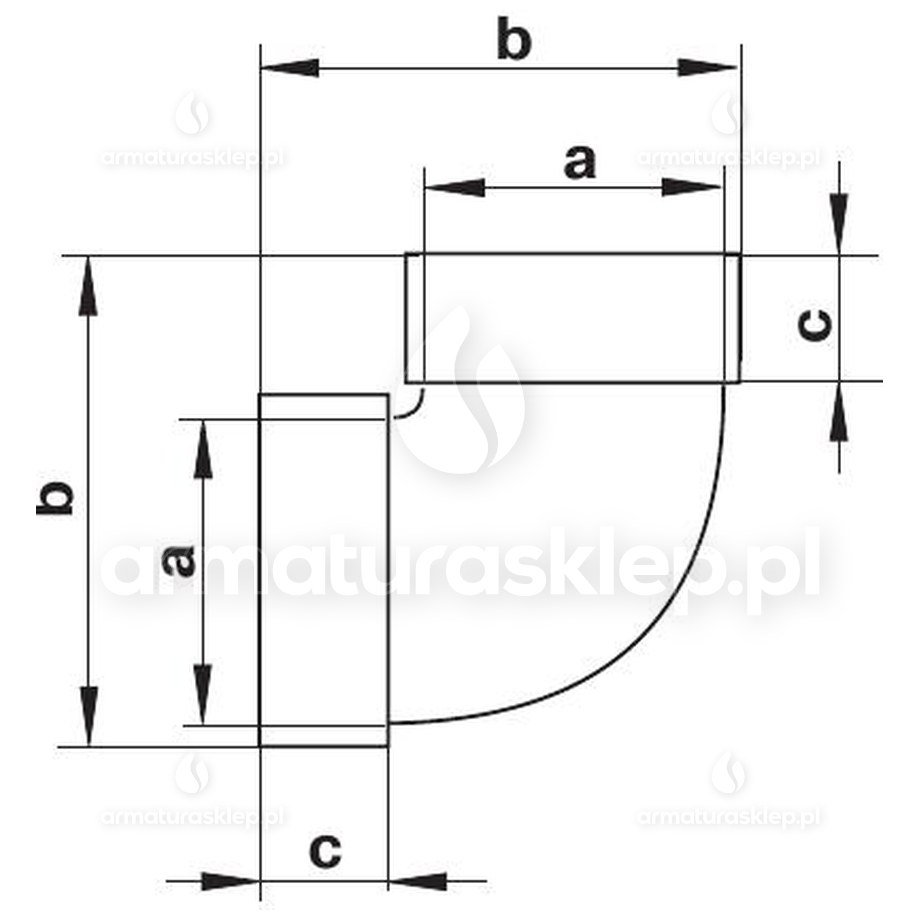 Vents kolano pionowe 110x55mm 90st. białe KP55-5