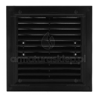 Vents kratka wentylacyjna 180x250 mm, z siatką i uchwytami mocującymi grafit MWR250X180GR