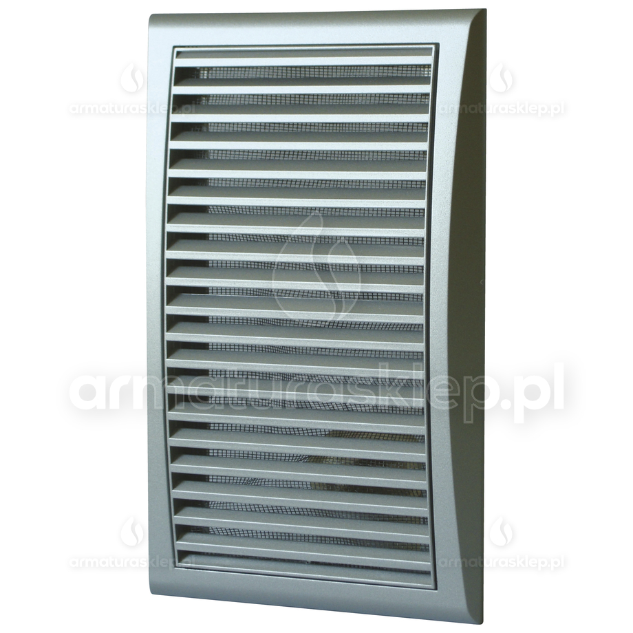 Vents kratka wentylacyjna 193x188mm z siatką satyna MW123SAT