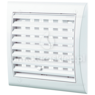 Vents kratka wentylacyjna regulowana 154x150mm z regulowaną żaluzją biała MW103R