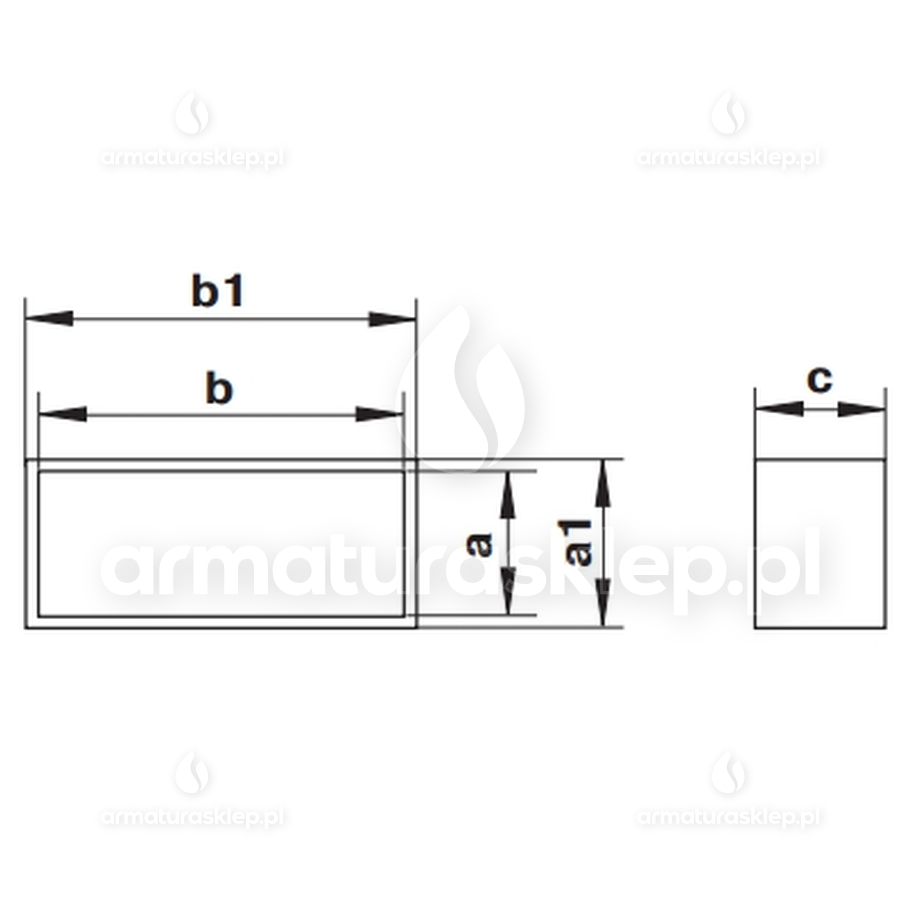 Vents łącznik kanałów płaskich 110x55mm biały KP55-2