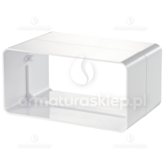 Vents łącznik kanałów płaskich 110x55mm biały KP55-2