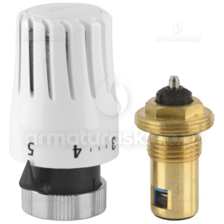 GŁOWICA termostatyczna MINI z wkładką zaworową M30x1,5