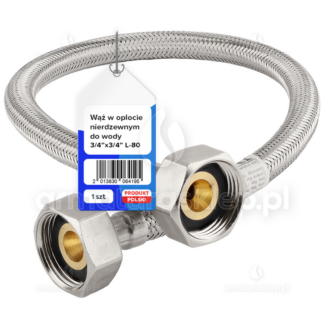 Wąż do wody w oplocie stalowym GW 3/4 200 cm