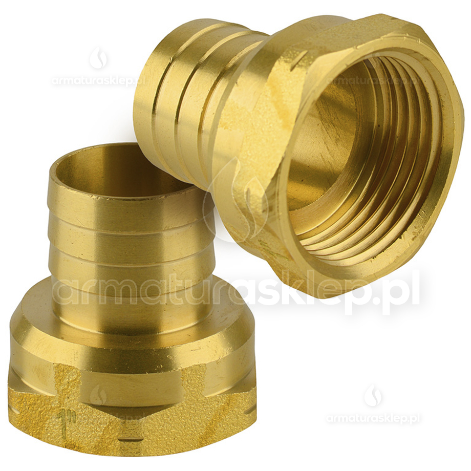 ZŁĄCZKA mosiężna na węża ogrodowego 25 mm x 1" GW nypel tuleja wylewka